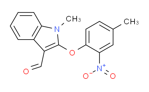 CAS No. 338416-90-3, 1-Methyl-2-(4-methyl-2-nitrophenoxy)-1H-indole-3-carbaldehyde