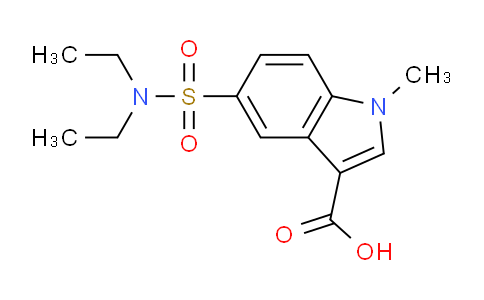 CAS No. 120729-97-7, 5-(N,N-Diethylsulfamoyl)-1-methyl-1H-indole-3-carboxylic acid