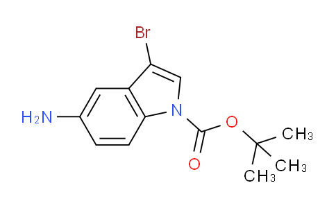 CAS No. 1260824-88-1, tert-Butyl 5-amino-3-bromo-1H-indole-1-carboxylate