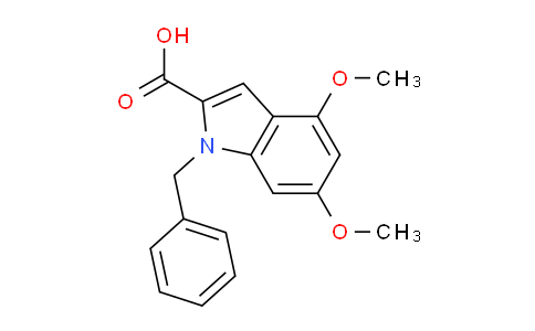 CAS No. 1240578-60-2, 1-Benzyl-4,6-dimethoxy-1H-indole-2-carboxylic acid