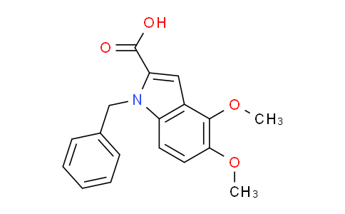 CAS No. 1240579-06-9, 1-Benzyl-4,5-dimethoxy-1H-indole-2-carboxylic acid