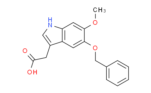 CAS No. 1048350-30-6, 2-(5-(Benzyloxy)-6-methoxy-1H-indol-3-yl)acetic acid