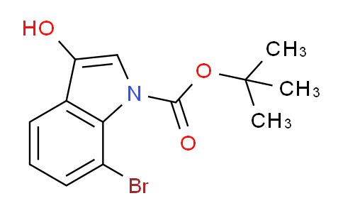 CAS No. 1318104-17-4, tert-Butyl 7-bromo-3-hydroxy-1H-indole-1-carboxylate