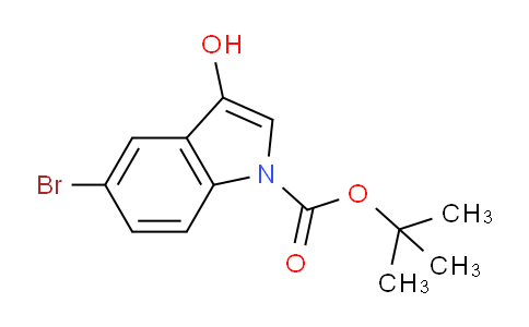 CAS No. 1318104-14-1, tert-Butyl 5-bromo-3-hydroxy-1H-indole-1-carboxylate