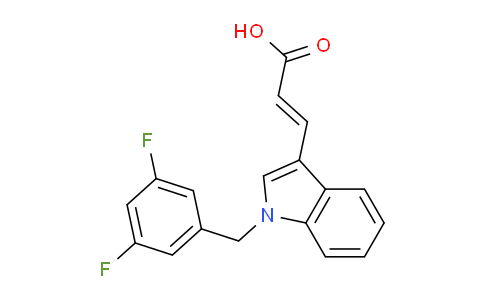CAS No. 307352-81-4, 3-(1-(3,5-Difluorobenzyl)-1H-indol-3-yl)acrylic acid