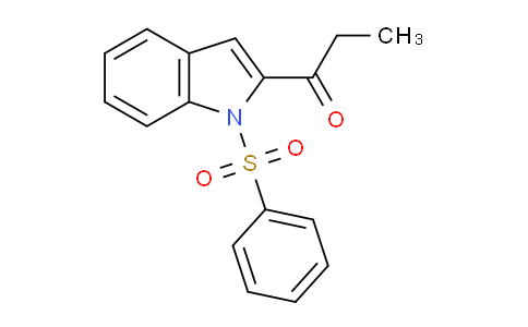 CAS No. 121963-51-7, 1-(1-(Phenylsulfonyl)-1H-indol-2-yl)propan-1-one