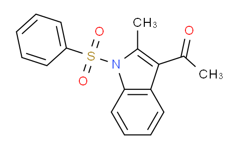 CAS No. 113685-33-9, 1-(2-Methyl-1-(phenylsulfonyl)-1H-indol-3-yl)ethan-1-one