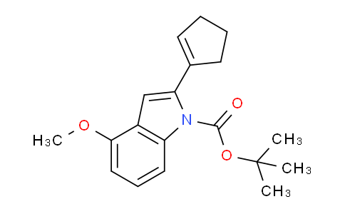 CAS No. 1269629-14-2, tert-Butyl 2-(cyclopent-1-en-1-yl)-4-methoxy-1H-indole-1-carboxylate