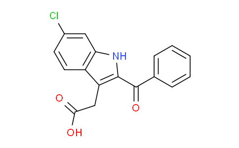 CAS No. 231292-09-4, 2-(2-Benzoyl-6-chloro-1H-indol-3-yl)acetic acid