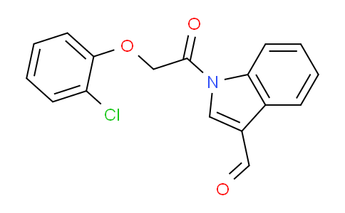 CAS No. 1284754-39-7, 1-(2-(2-Chlorophenoxy)acetyl)-1H-indole-3-carbaldehyde