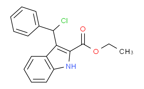 CAS No. 85137-86-6, Ethyl 3-(chloro(phenyl)methyl)-1H-indole-2-carboxylate