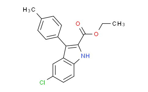 CAS No. 1363405-57-5, Ethyl 5-chloro-3-(p-tolyl)-1H-indole-2-carboxylate
