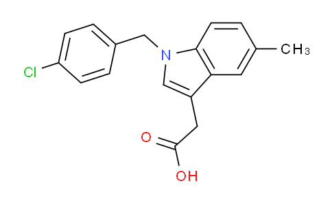 CAS No. 147-44-4, 2-(1-(4-Chlorobenzyl)-5-methyl-1H-indol-3-yl)acetic acid