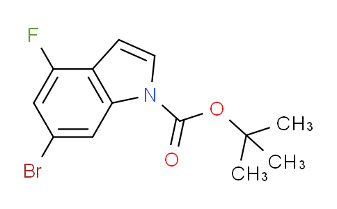 CAS No. 1799412-27-3, tert-Butyl 6-bromo-4-fluoro-1H-indole-1-carboxylate