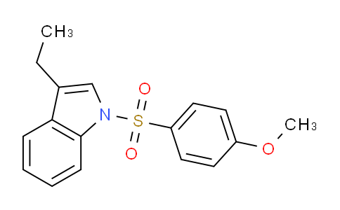 CAS No. 88939-69-9, 3-Ethyl-1-((4-methoxyphenyl)sulfonyl)-1H-indole