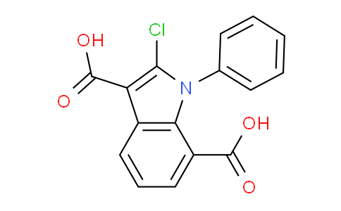 CAS No. 66335-18-0, 2-Chloro-1-phenyl-1H-indole-3,7-dicarboxylic acid