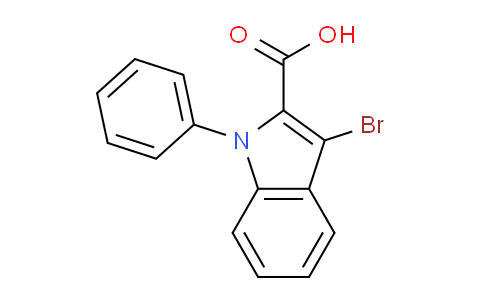 CAS No. 1248549-40-7, 3-Bromo-1-phenyl-1H-indole-2-carboxylic acid
