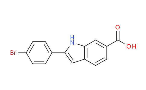 CAS No. 1956325-00-0, 2-(4-Bromophenyl)-1H-indole-6-carboxylic acid