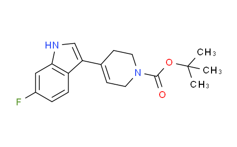 CAS No. 935679-13-3, tert-butyl 4-(6-fluoro-1H-indol-3-yl)-3,6-dihydropyridine-1(2H)-carboxylate