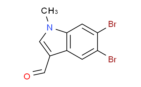 CAS No. 25055-66-7, 5,6-Dibromo-1-methyl-1H-indole-3-carbaldehyde