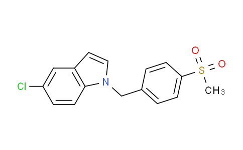 CAS No. 348111-48-8, 5-Chloro-1-(4-(methylsulfonyl)benzyl)-1H-indole