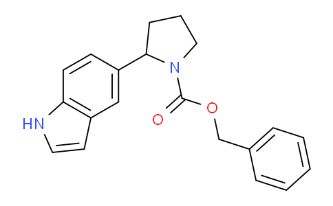 CAS No. 1355230-68-0, Benzyl 2-(1H-indol-5-yl)pyrrolidine-1-carboxylate