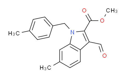CAS No. 1170417-57-8, Methyl 3-formyl-6-methyl-1-(4-methylbenzyl)-1H-indole-2-carboxylate