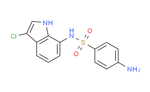 CAS No. 165668-25-7, 4-Amino-N-(3-chloro-1H-indol-7-yl)benzenesulfonamide
