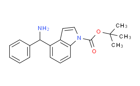 CAS No. 1774904-16-3, tert-Butyl 4-(amino(phenyl)methyl)-1H-indole-1-carboxylate