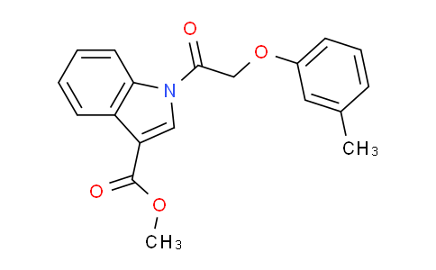 CAS No. 424807-23-8, Methyl 1-(2-(m-tolyloxy)acetyl)-1H-indole-3-carboxylate