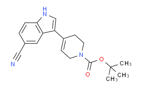 CAS No. 345235-76-9, tert-butyl 4-(5-cyano-1H-indol-3-yl)-3,6-dihydropyridine-1(2H)-carboxylate