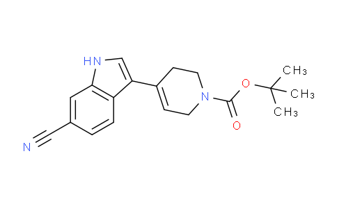 CAS No. 1637781-57-7, tert-Butyl 4-(6-cyano-1H-indol-3-yl)-5,6-dihydropyridine-1(2H)-carboxylate