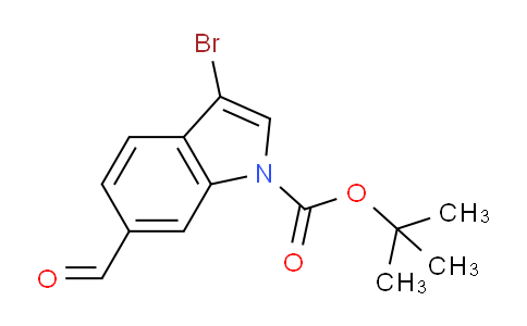 CAS No. 1428866-18-5, tert-Butyl 3-bromo-6-formyl-1H-indole-1-carboxylate