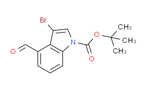 CAS No. 921125-94-2, tert-Butyl 3-bromo-4-formyl-1H-indole-1-carboxylate