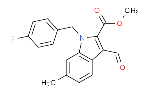 CAS No. 1171620-19-1, Methyl 1-(4-fluorobenzyl)-3-formyl-6-methyl-1H-indole-2-carboxylate
