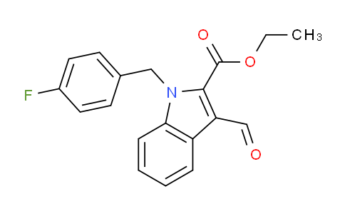 CAS No. 1172826-00-4, Ethyl 1-(4-fluorobenzyl)-3-formyl-1H-indole-2-carboxylate