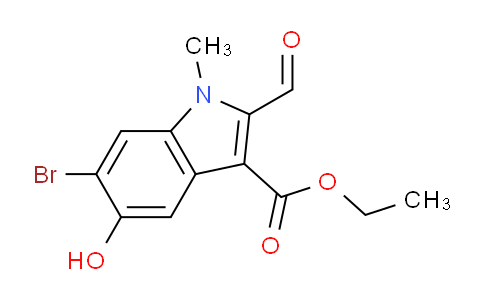 CAS No. 1704066-44-3, ethyl 6-bromo-2-formyl-5-hydroxy-1-methyl-1H-indole-3-carboxylate