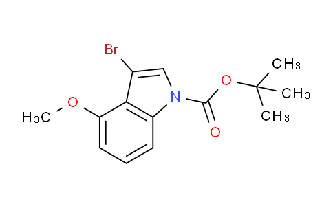 CAS No. 1823494-51-4, tert-Butyl 3-bromo-4-methoxy-1H-indole-1-carboxylate