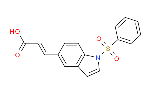 CAS No. 1372762-53-2, (E)-3-(1-(phenylsulfonyl)-1H-indol-5-yl)acrylic acid
