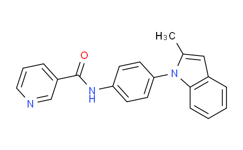 CAS No. 391913-76-1, N-(4-(2-Methyl-1H-indol-1-yl)phenyl)nicotinamide