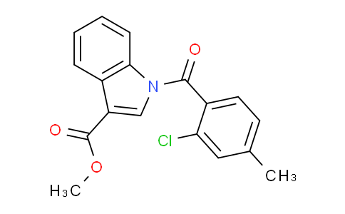 CAS No. 430458-67-6, Methyl 1-(2-chloro-4-methylbenzoyl)-1H-indole-3-carboxylate