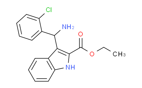 CAS No. 85137-98-0, Ethyl 3-(amino(2-chlorophenyl)methyl)-1H-indole-2-carboxylate