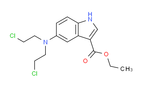 CAS No. 92869-57-3, Ethyl 5-(bis(2-chloroethyl)amino)-1H-indole-3-carboxylate