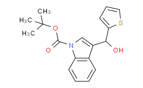 CAS No. 1423037-53-9, 1-BOC-3-[hydroxy(thiophen-2-yl)methyl]indole