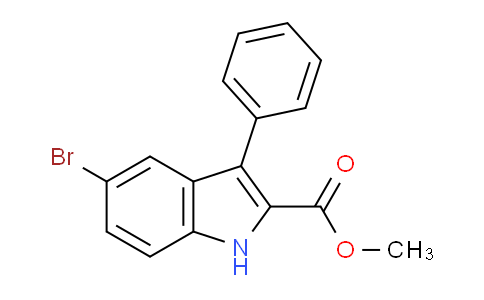 CAS No. 1217862-75-3, Methyl 5-bromo-3-phenyl-1H-indole-2-carboxylate