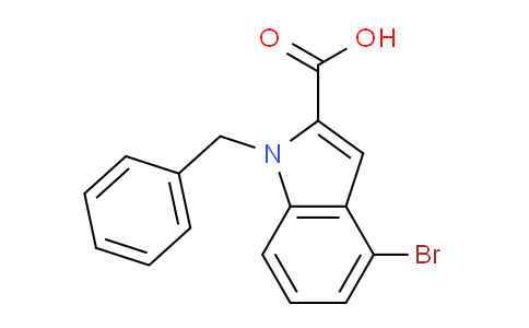 CAS No. 1240571-09-8, 1-Benzyl-4-bromo-1H-indole-2-carboxylic acid