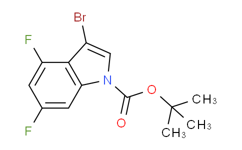 CAS No. 1823499-46-2, tert-Butyl 3-bromo-4,6-difluoro-1H-indole-1-carboxylate