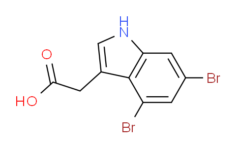 CAS No. 1227581-93-2, 2-(4,6-Dibromo-1H-indol-3-yl)acetic acid