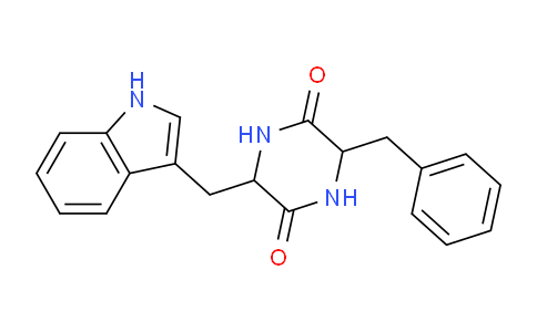 CAS No. 82597-82-8, 3-((1H-Indol-3-yl)methyl)-6-benzylpiperazine-2,5-dione