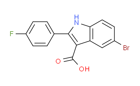 CAS No. 1956377-34-6, 5-Bromo-2-(4-fluorophenyl)-1H-indole-3-carboxylic acid